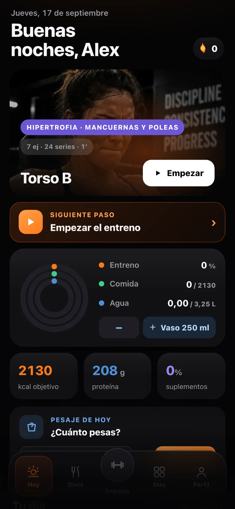 La app The Lift Plan